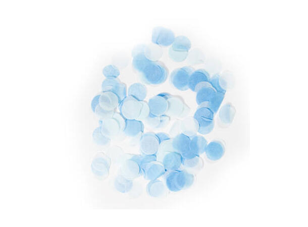 Konfetti stor - Babyblå - ca 2,5cm 1 Pose papirkonfetti - 14g