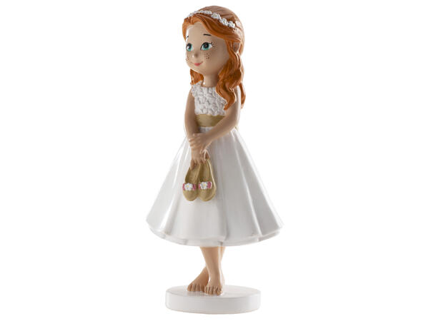 Konfirmasjon - Animert stil - Jente 2 1 Kakefigur i plast - 13cm 