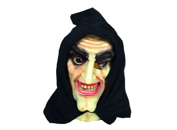 Maske med Hette - Heks - Latex 1 Maske