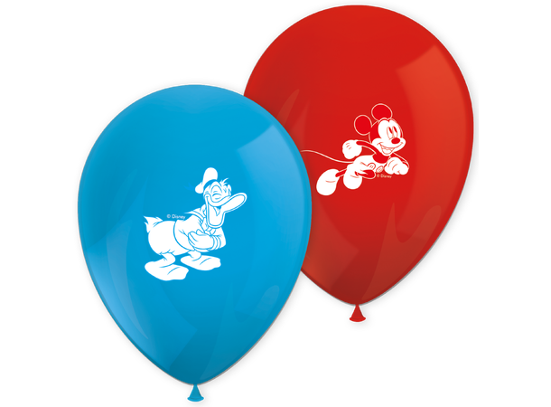 Mickey - Jump into the fun 8 Gummiballonger med trykk - 30cm