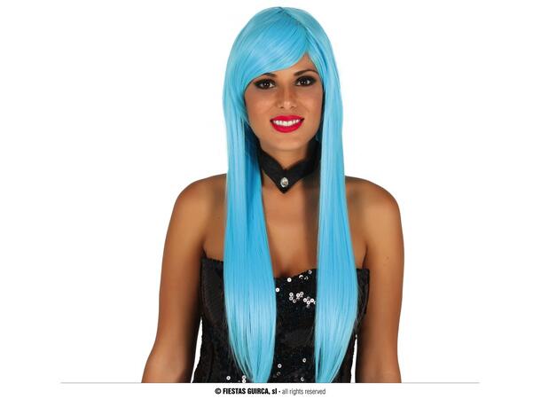 Parykk - Ekstra Lang - Lys Blå 1 Parykk 