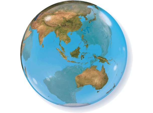 Planet Earth  Single 1 Bubbleballong - 56cm (22")