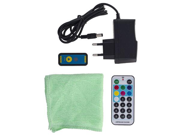 Skrivbar LED lystavle Mål: 40x60cm - Inkl 8 tusjer og fjk 