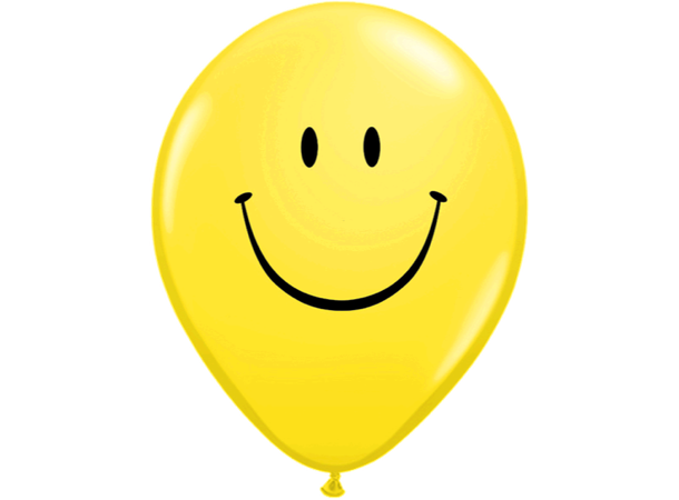 Smile Face 50 gummiballonger - 28cm (11")
