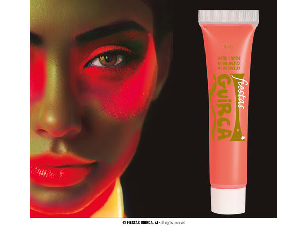 Sminke - Vannbasert - Neon Rød 1 Tube - 10ml 