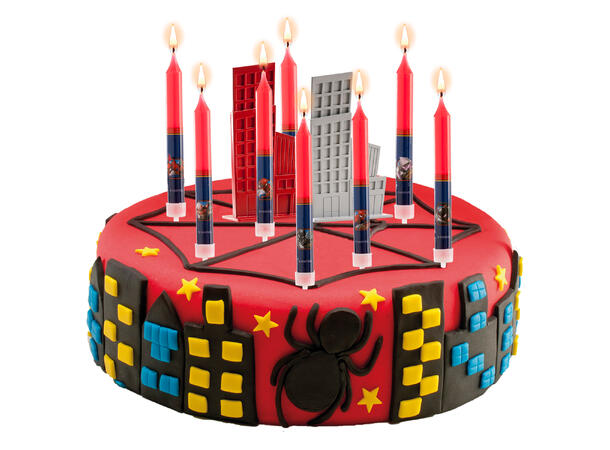 Spiderman - kakelys 8 kakelys på pinne - 9cm