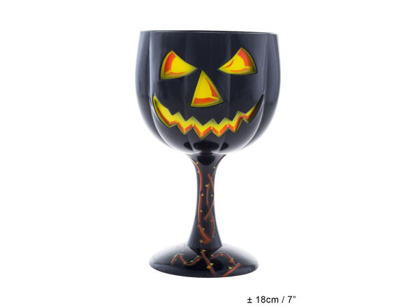 Vinglass - Halloween - Sort 1 Glass - 18cm