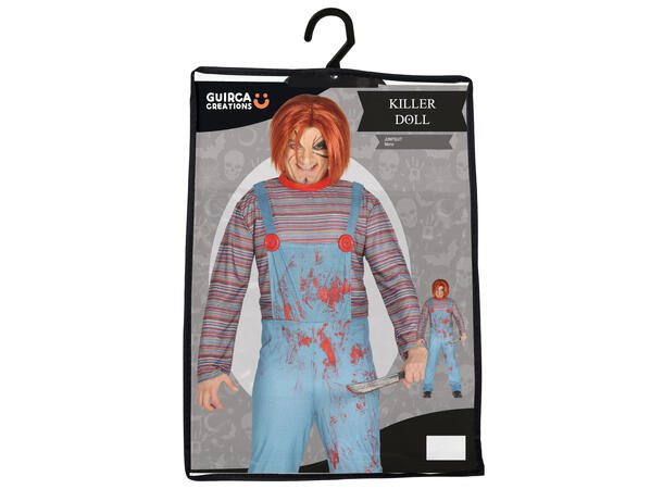 Voksen Killer Dukke 1 Kostyme herre - str 48-50 