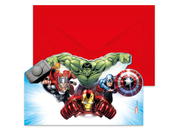 Avengers Infinity Stones 6 FSC - Invitasjoner med konvolutt