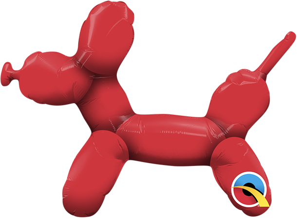 Balloon Dog  – Ikke selvlukkende ventil 1 Folieballong - 36cm (14")