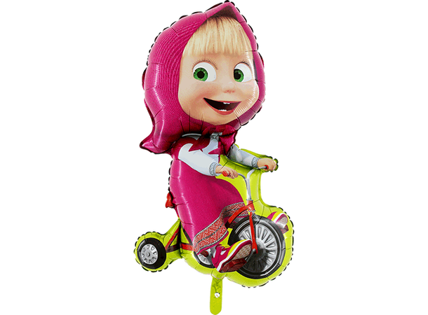 Biking Masha 1 Stor folieballong - Bulk