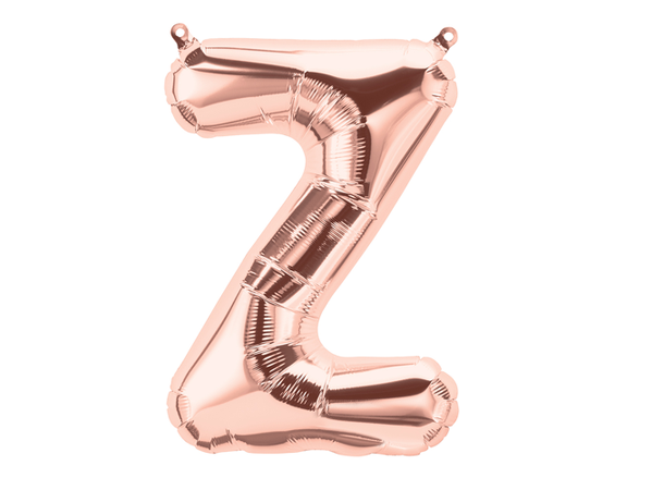 Bokstav Z Rose Gold 1 Folieballong - 41cm (16")
