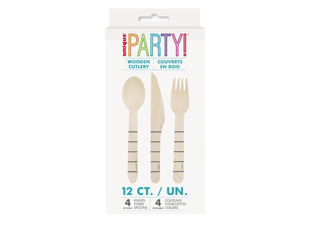 Botanical Stripe Trebestikk til 4 pers