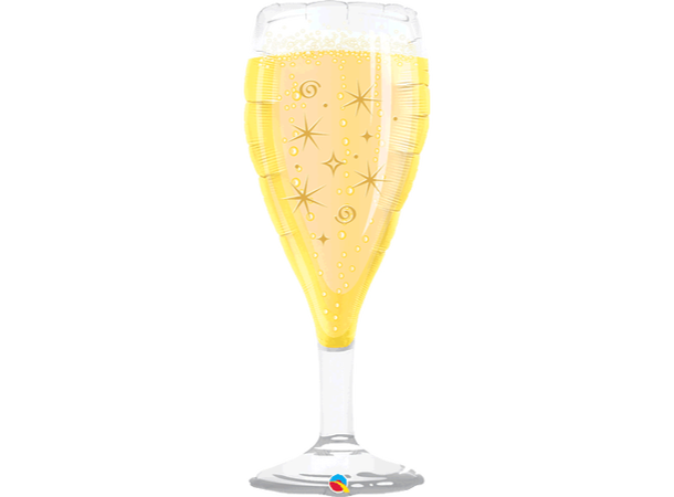 Bubbly Wine Glass 1 Stor folieballong - 99cm (39")