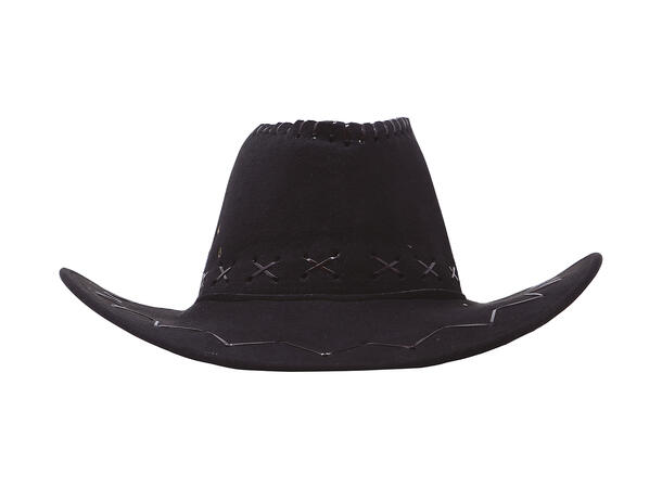 Cowboyhatt - Skinnimitasjon - Sort 1 Hatt 