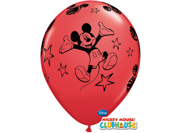 Disney Mickey 6 gummiballonger - 28cm (11")