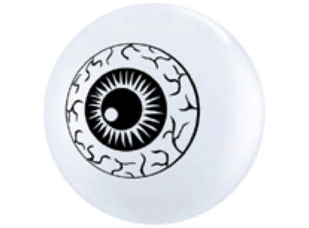 Eyeballs Top Print 25 gummiballonger - 13 cm (5")