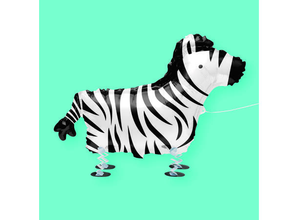 Gående kjæledyr - Zebra 1 Folieballong gående kjæledyr