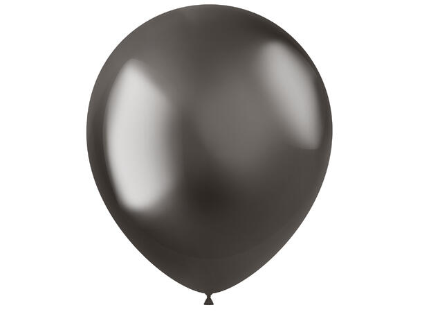 Intense Grey Metallic 50 Gummiballonger - 33cm (13")