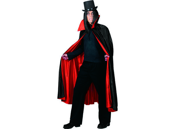 Kappe - Dobbeltsidig - Rød/Sort, Nylon 1 Kostyme - Onesize