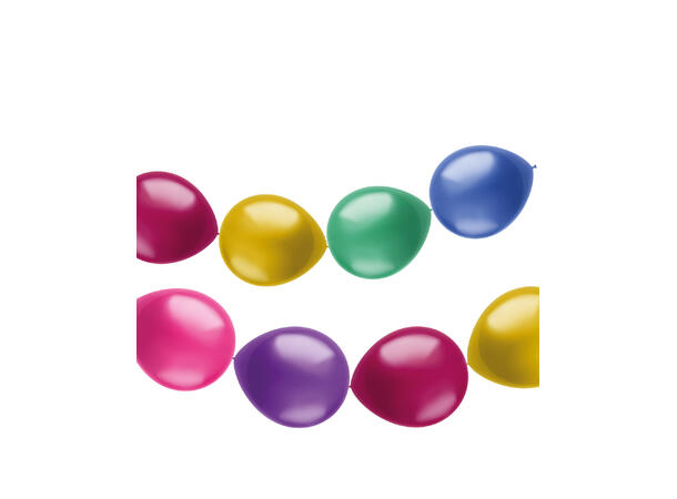 Kjedeballonger - Assortert 8 Kjedeballonger gummi  - 25cm (10")