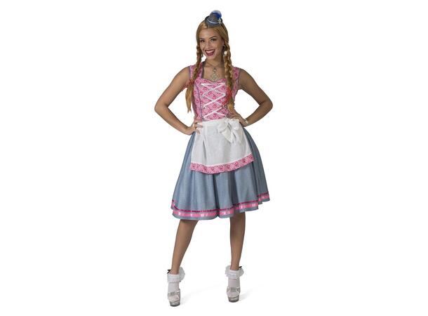 Kostyme - Oktoberfest - Steffie Kjole med Forkle