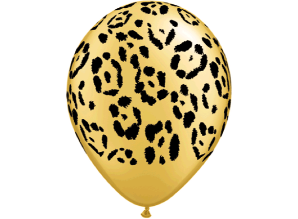 Leopard Spots 25 gummiballonger - 28cm (11")