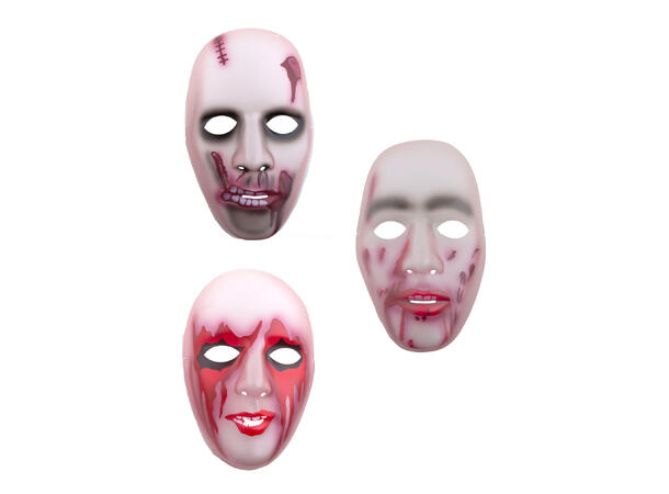 Maske - Zombie - Assortert 1 Maske