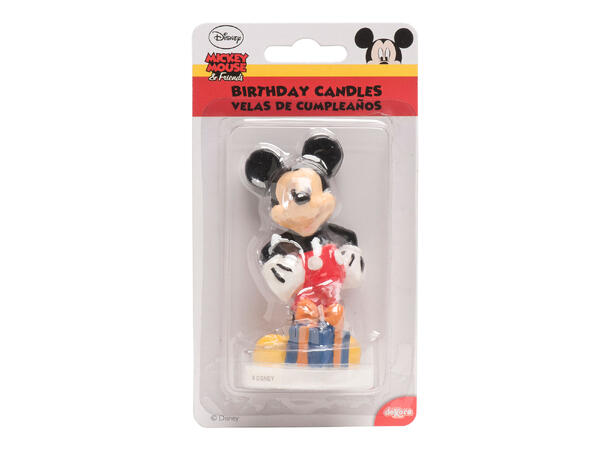 Mikke mus 3D kakelys 1 Kakelys på fot - 8cm 