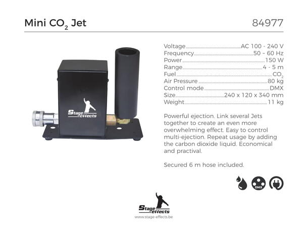 Mini CO2 jet Mål: 24x12x34cm - 11kg 