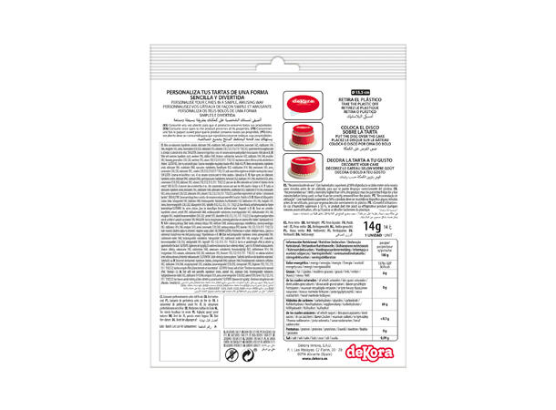 Minni Mus 1 Spiselig kakeskilt - sukkerfri -15,5cm 