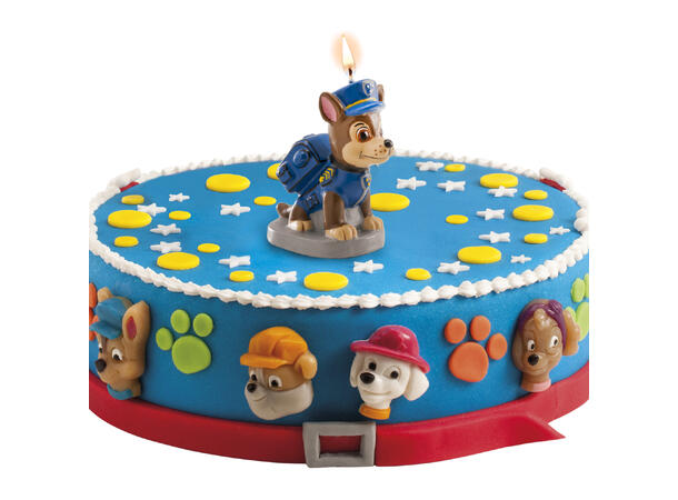 Paw Patrol - Chase 3D kakelys 1 Kakelys på fot - 7cm