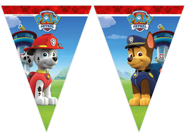 Paw Patrol - Ready For Action 1 Flaggbanner (9 flagg)