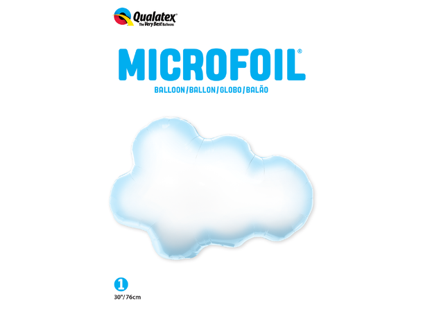 Puffy Cloud 1 Stor folieballong – 75cm (30")