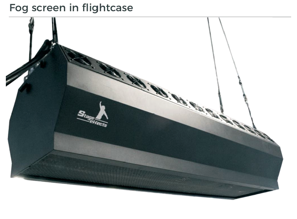Røykmaskin vannbasert for "røykgardin" 3000W - Leveres i tre stk flightcase