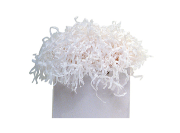 Shredded tissue - White, 1kg Til gave-i-ballong - Balllongkonfetti