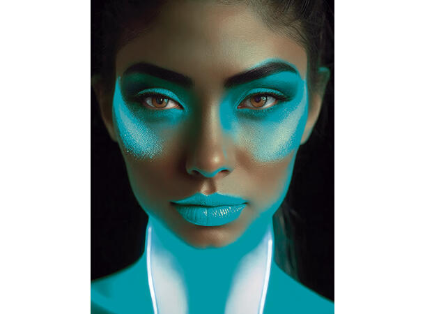 Sminke - Vannbasert - Neon Blå 1 Tube - 10ml 