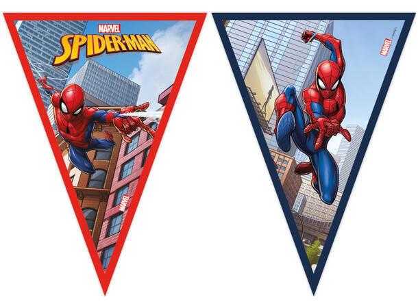 Spider-Man Crime Fighter 1 FSC - Papir flaggbanner (9 flagg)