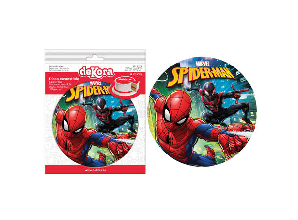 Spiderman 1 Spiselig kakeskilt - sukkerfri - 20cm