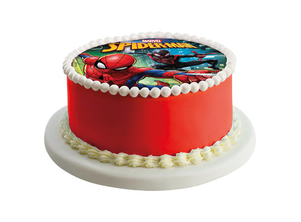 Spiderman 1 Spiselig kakeskilt - sukkerfri - 20cm