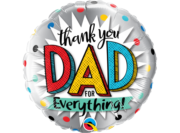 Thank You Dad For Everything 1 Folieballong - 46cm (18")