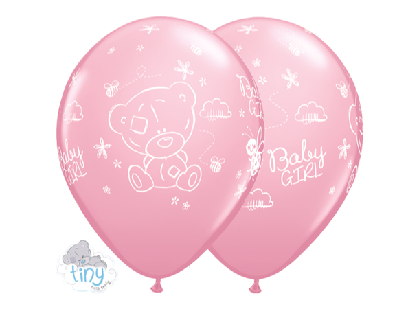 Tiny Tatty Teddy Baby Girl 25 gummiballonger - 28cm (11")