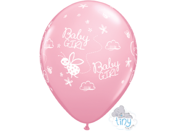 Tiny Tatty Teddy Baby Girl 25 gummiballonger - 28cm (11")
