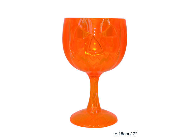 Vinglass - Halloween - Oransje 1 Glass - 18cm