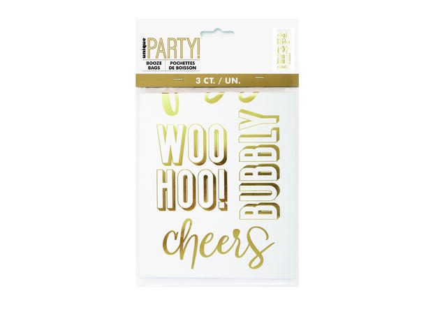 Vinpose - Pop Pizz Clink 3 Gaveposer i papir