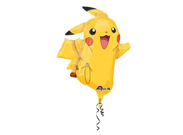 3D-ballong - Pikachu 1 Folieballong med form - 62x78cm