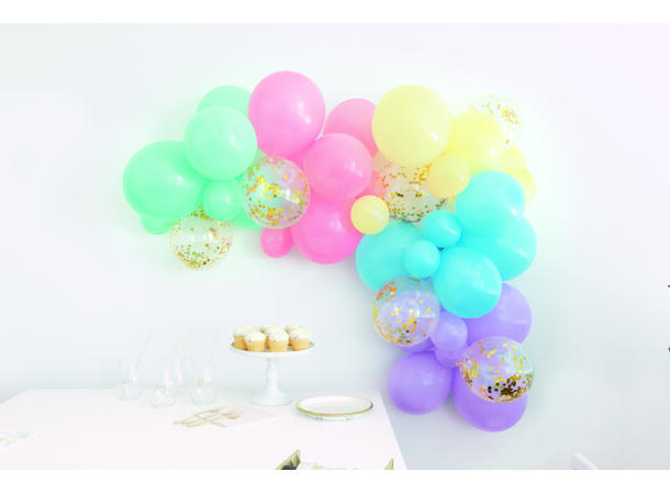 Ballongbuekit - Pastel 1 Sett med 40 ballonger