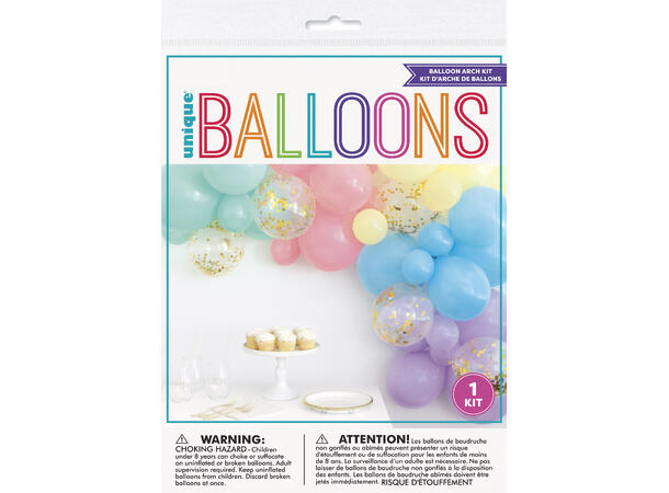 Ballongbuekit - Pastel 1 Sett med 40 ballonger
