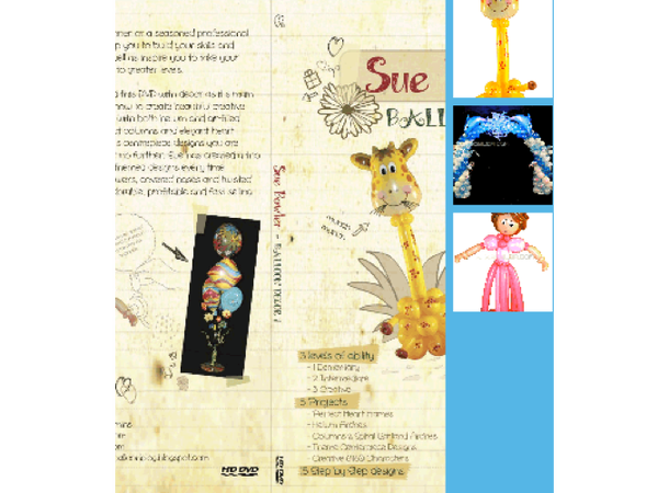 Balloon Decor 1, Sue Bowler Instruksjons-DVD