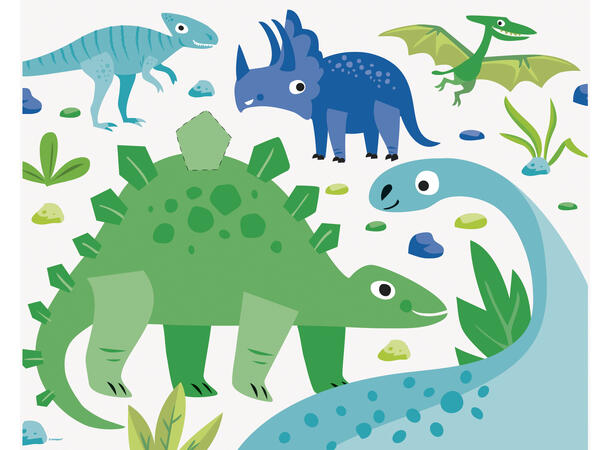 Blue & Green Dinosaur 1 Partygame dinosaur